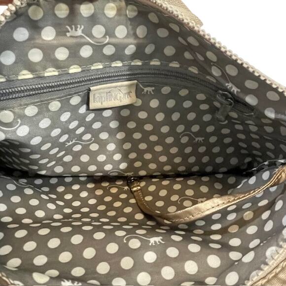 Kipling VTG  Metallic Shoulder Crossbody Bag Metallic Glow - Picture 6 of 6